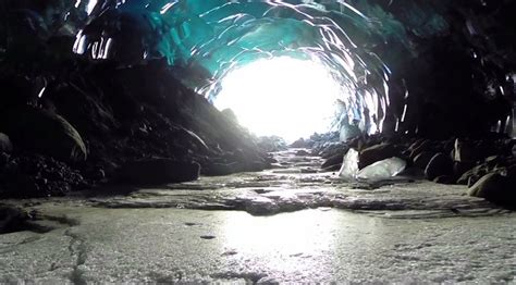 drone footage   ice caves  spectacular unofficial