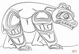 Haida Bear Birijus sketch template