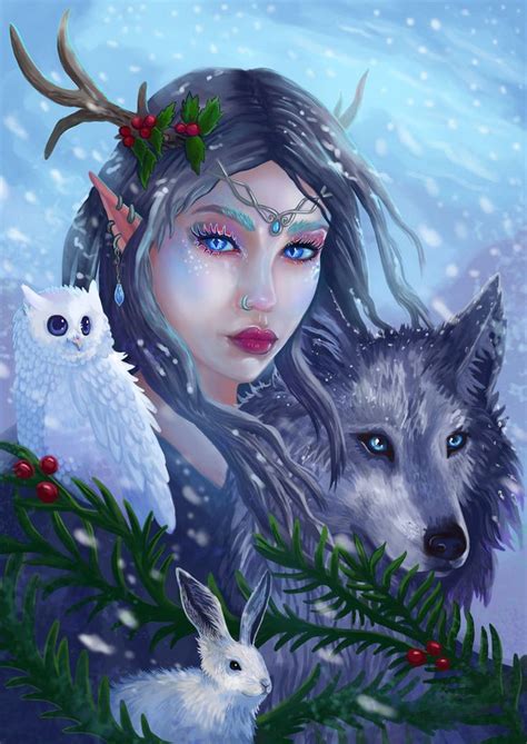 winter goddess by cinder on deviantart goddess