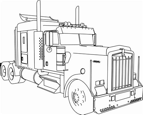 big rig truck coloring pages   wheeler boys sketch coloring page
