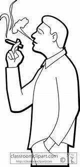 Smoking Clipart Man Outline Health Clipground sketch template