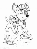 Paw Patrol Coloring Chase Pages Print Printable Drawing Color Cartoon Kids Getcolorings Look Other Getdrawings sketch template
