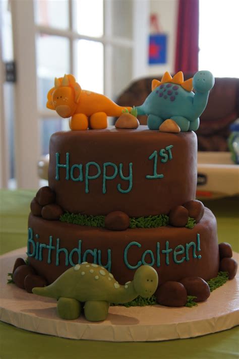 buttercream bakery dinosaur st birthday cake