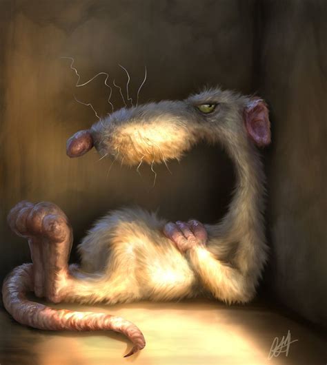 cartoon rat digital painting  chrisscalf cartoon rat digital