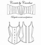 Overbust Celia Sewing Straps Bust sketch template