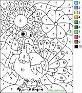 Coloring Number Color Thanksgiving Pages Nicole sketch template