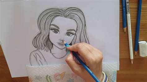 Dibujar Una Chica A Lápiz Youtube