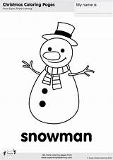 Snowman Supersimple sketch template