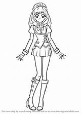 Maria Aikatsu Drawing Draw Step Anime Tutorials Drawingtutorials101 sketch template