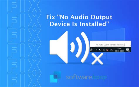 fix   audio output device  installed error  windows