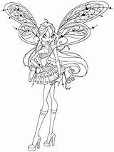 Winx Believix Bloom Colorea Pose Sirenix Shines Winxcluball sketch template