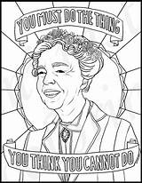 Feminist Roosevelt Eleanor Sonia Sotomayor Obama Colouring Books Rosie Riveter Getcolorings Huffingtonpost Huffpost Boss Coolmompicks Biden Empowering Harriet Tubman sketch template