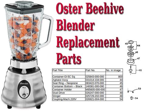 oster beehive blender replacement parts dont pinch  wallet