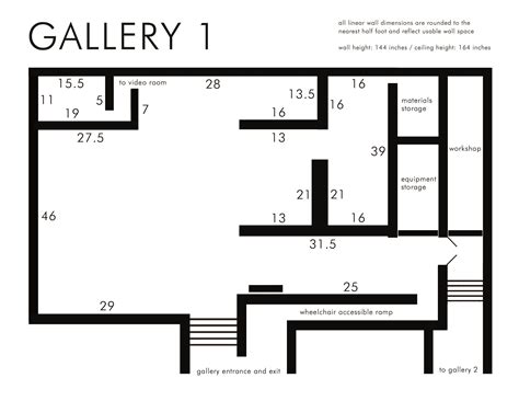 art gallery floor plan design
