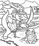 Coloring Neopets Krawk Pages Island Popular Fun Kids sketch template