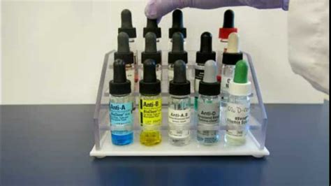 blood bank reagents youtube