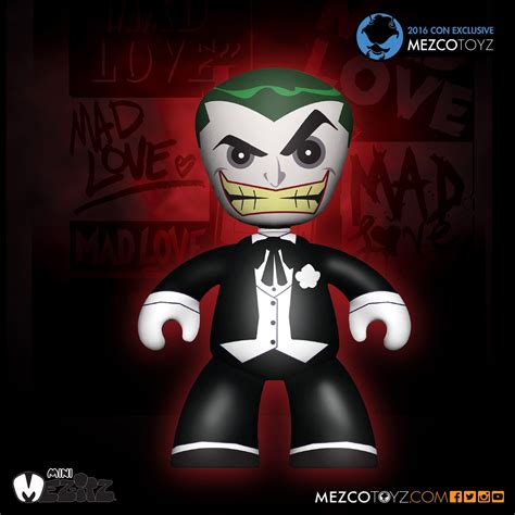 mez itz mad love joker and harley quinn clip on mezco toyz