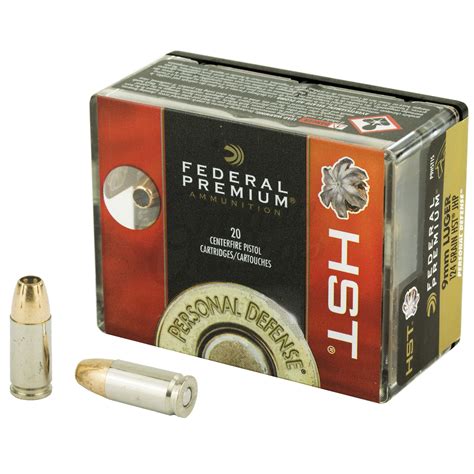 federal personal defense mm  grain hst jhp  rounds omaha outdoors