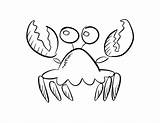 Crabs Hermit Coloringhome sketch template