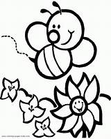 Coloring Honey Bees Pages Bee Library Clipart Cute sketch template