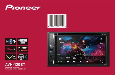 pioneer avh bt multimedia receiver    wvga touchscreen display  built