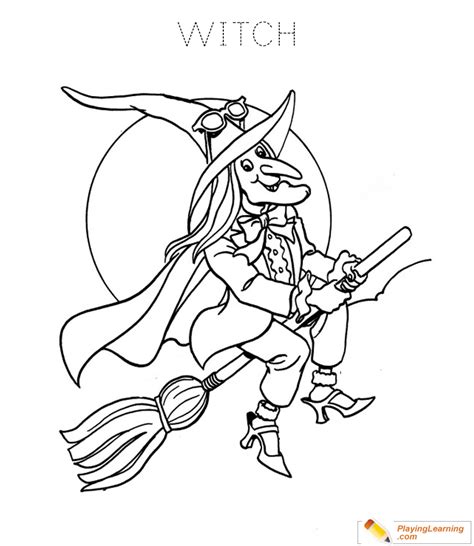 halloween witch coloring page   halloween witch coloring page
