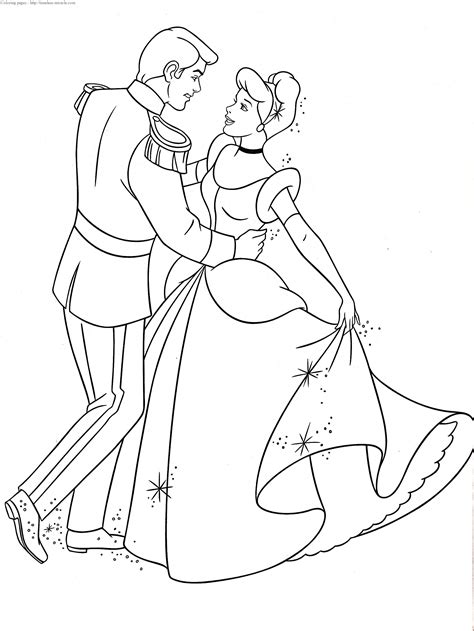 cinderella  prince charming coloring page timeless miraclecom