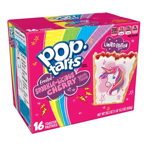 pop tarts frosted sparkle licious cherry toaster pastries unicorn