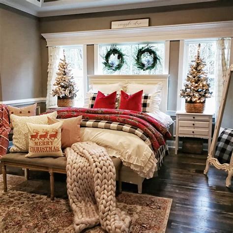 farmhouse goals  instagram  bedroom  ready  christmas