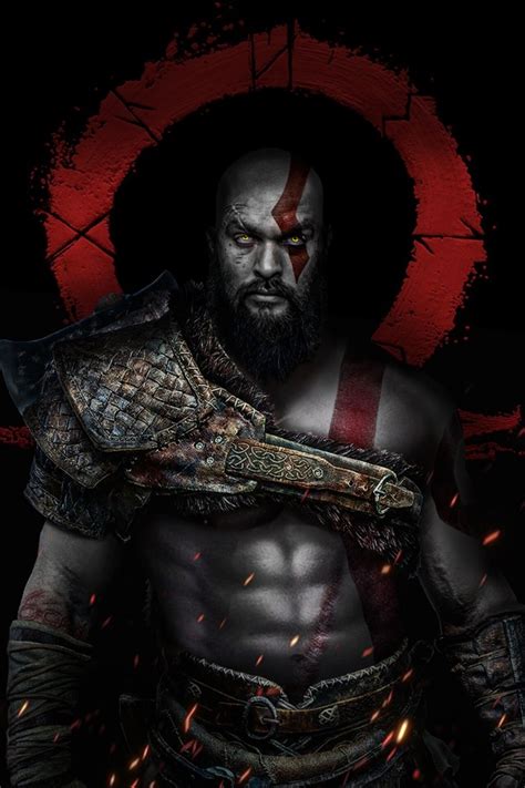 kratos wallpaper  jason momoa god  war dark