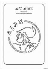 Ajax Coloring Pages Soccer Logo Logos Clubs Afc Cool Amsterdam Football Team Colouring Kids Paint Print Color Fc Activities Hotspur sketch template
