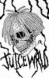 Wrld Skull Muichiro Yorichi Juicewrld Rapper Wallpapercave Robbery Rap Coloringhome sketch template