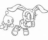 Cream Coloring Rabbit Sonic Pages Generations Amy Play Games Surfing Comments Library Clipart sketch template