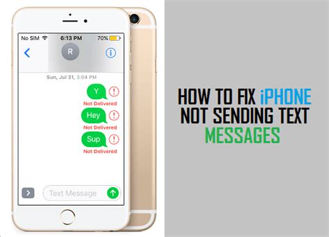 fix iphone  sending text messages
