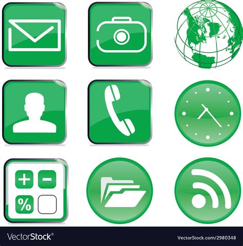 green icon royalty  vector image vectorstock