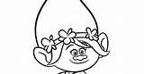 Troll Face Coloring Pages Template Trolls Poppy sketch template