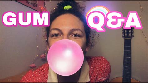 Asmr~ 😋 Gum Chewing Qanda Pt 2 One Hour Of Major Gum Chewing Bubble