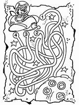 Doolhof Ruimte Labirinto Labyrinth Labirinti Kleurplaat Labyrinthe Labyrinths Labirynt Labyrint Stampare Spaziale Kleurplaten Spatial Fargelegg Ausmalbild Coloriage Powierzchniowy Kosmos Nukleuren sketch template