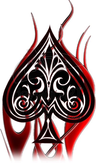 queen of spades tattoo tattoo design spade and fire by txnhippie92