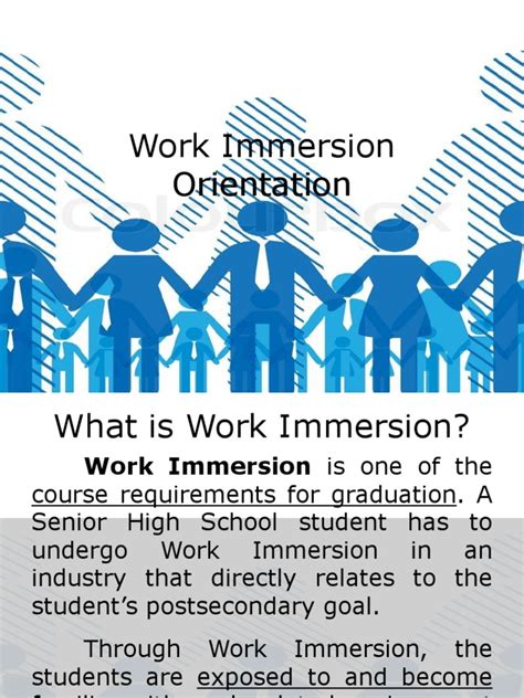 work immersion orientation personal protective equipment employment