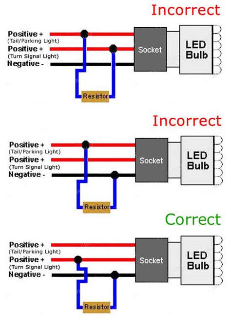 ohm led load resistors led turn signal lights hyper flash fix
