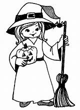 Halloween Coloring Pages Printable Sheets Witch Sheet Para Little Back Click Scary Kids sketch template