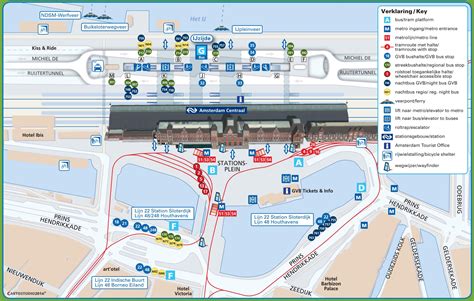 amsterdam central station map ontheworldmapcom