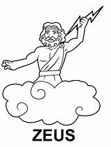 Zeus Griega Pintar Facil Cronos Mitología Mitologia Rea Dioses Olimpo sketch template