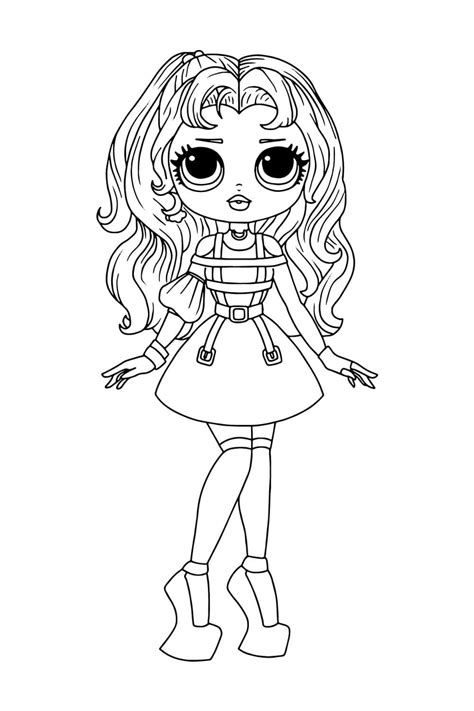 lol omg lady diva coloring page  printable coloring pages  kids