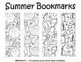 Bookmarks Summer Coloring Bundle Only Buy Now Bookmarkbee sketch template