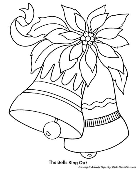 christmas kids coloring pages christmas bells