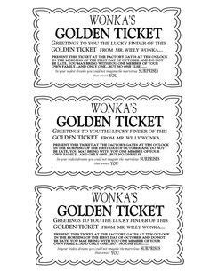 printable willy wonkas golden ticket     scrbd