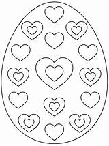 Uova Pasqua Colorare Uovo Cuori Pasquali Disegnare Bambini Archzine Decorazioni Coniglietto sketch template