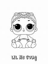 Lol Coloring Surprise Swag Doll Mc Pages Print Color Drawing Dolls sketch template
